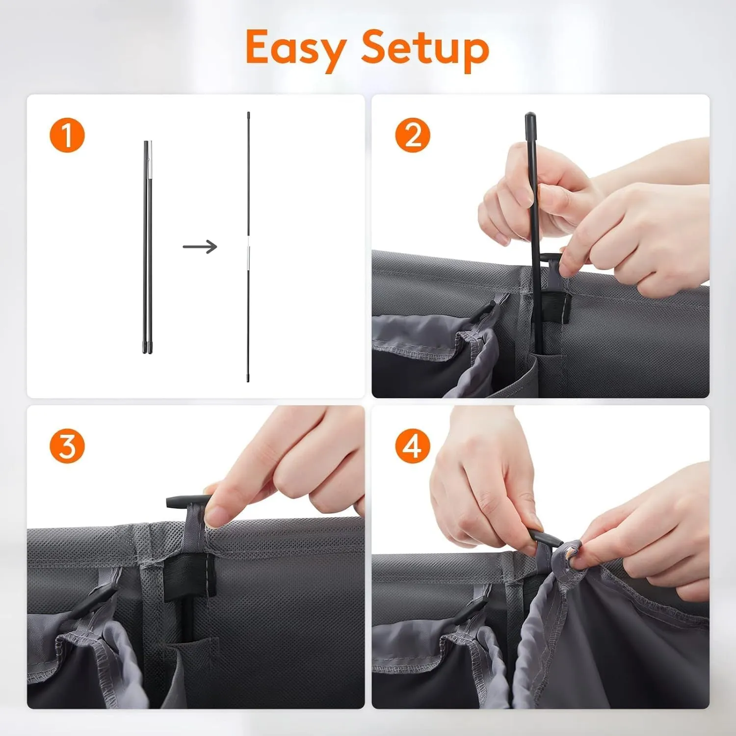 105L Double Laundry Hamper with Lid and Removable Laundry Bags, Divided Laundry Basket with Handles, Large Separated Clothes Basket , Laundry Sorting
