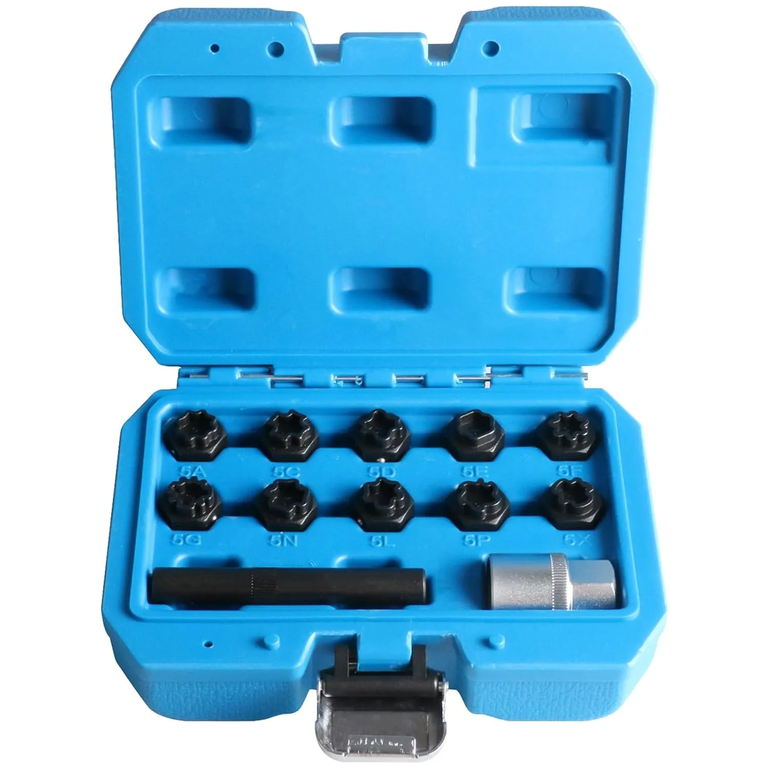12 PCS Wheel Lock Removal Kit Compatible with Mercedes Benz Wheel Lock Key Set, Wheel Anti-Theft Locking Lug Nut Removal Tool for Mercedes Benz