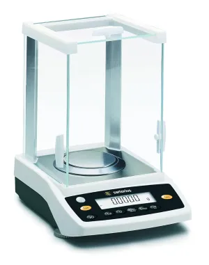 1636 124-1S Sartorius Entris Analytical Balance, 0.0001 g Readability, 120 g Capacity, 100-240V, 50-60 Hz, 0.2A