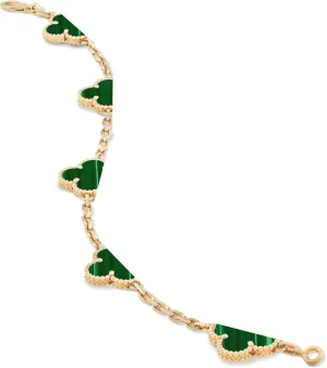 18K Gold Plated 925 Sterling Silver Bracelet Jewelry Gifts Mother Of Pearl