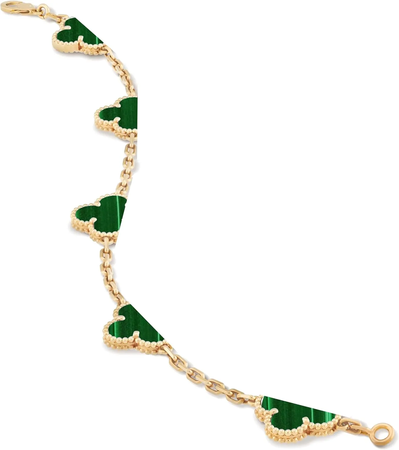 18K Gold Plated 925 Sterling Silver Bracelet Jewelry Gifts Mother Of Pearl