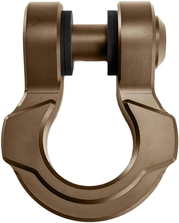 1" D-Ring Billet Shackle with Theft Proof Lock (Desert Sand)