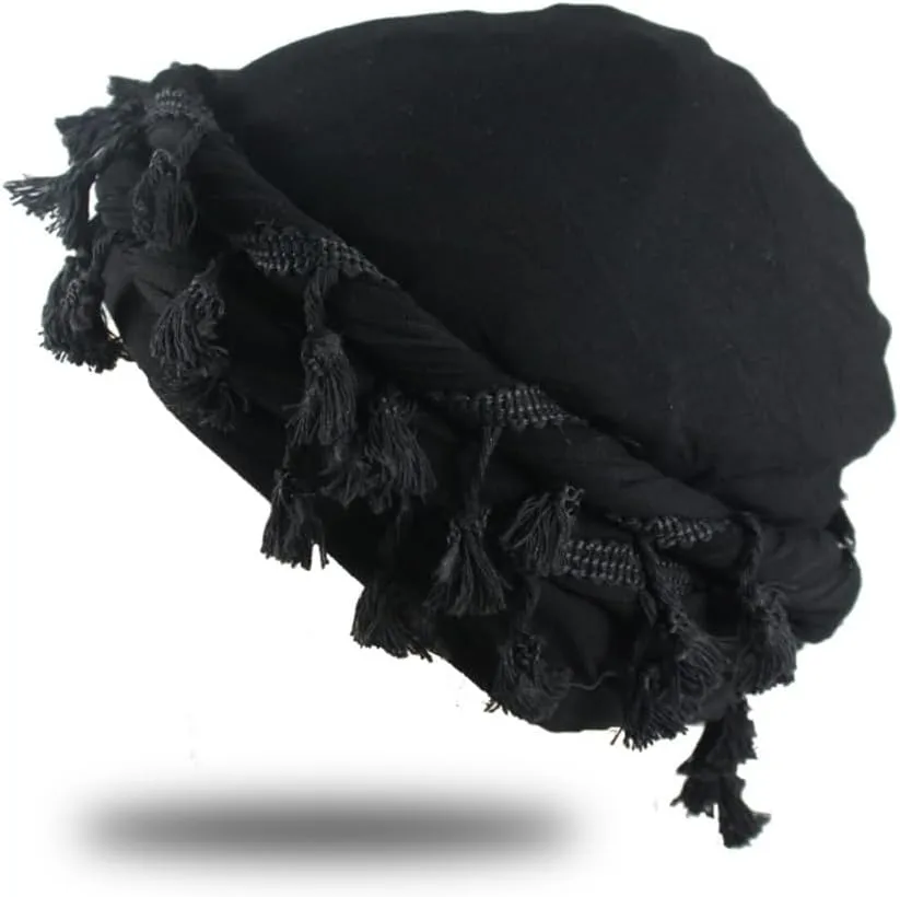 2 Pc Turban Head Wraps for Men Satin Lined Turban for Women Vintage Twist Velvet Durags Gifts