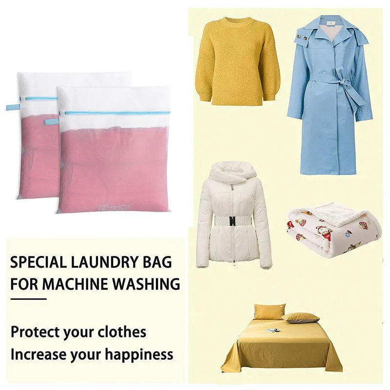 2 Pieces Extra Large Laundry Mesh Wash Bags for Big Clothes, Bed Sheet, Bed cover, Household, Stuffed Toys
