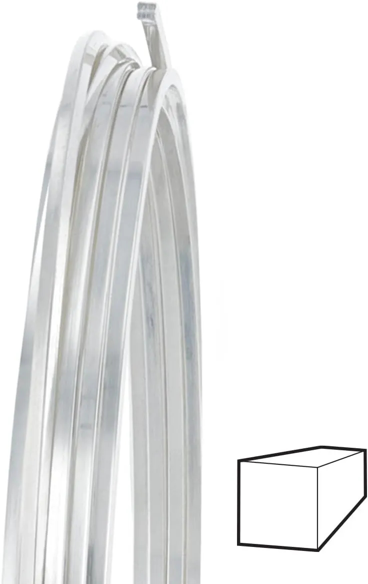 20 Gauge Square Dead Soft .925 Sterling Silver Wire - 5FT