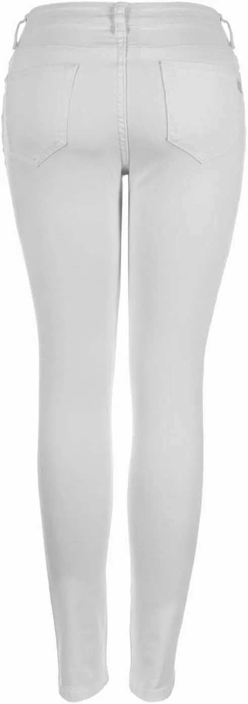 2LUV Women's Distressed Skinny Ripped Jeans