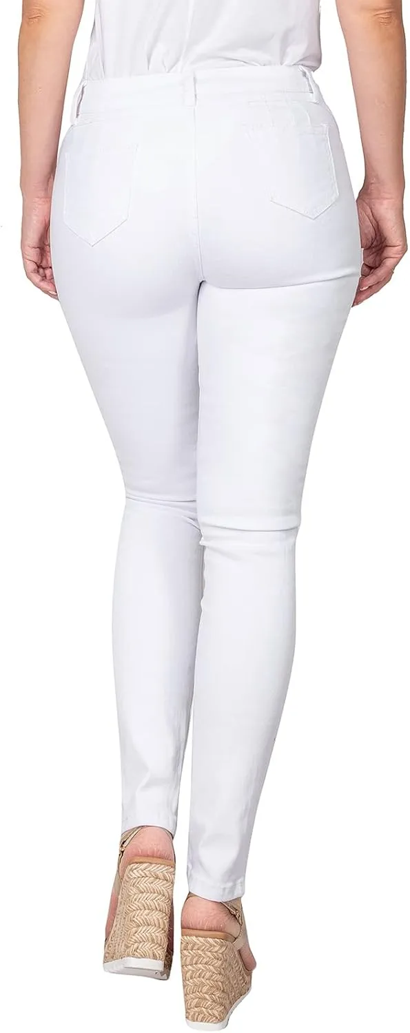 2LUV Women's Distressed Skinny Ripped Jeans