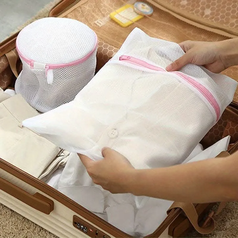 4-Pack Premium Laundry Mesh Bags with Zippers