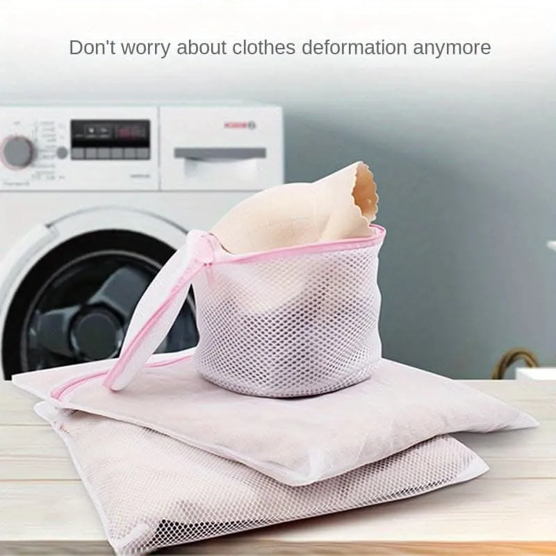 4-Pack Premium Laundry Mesh Bags with Zippers