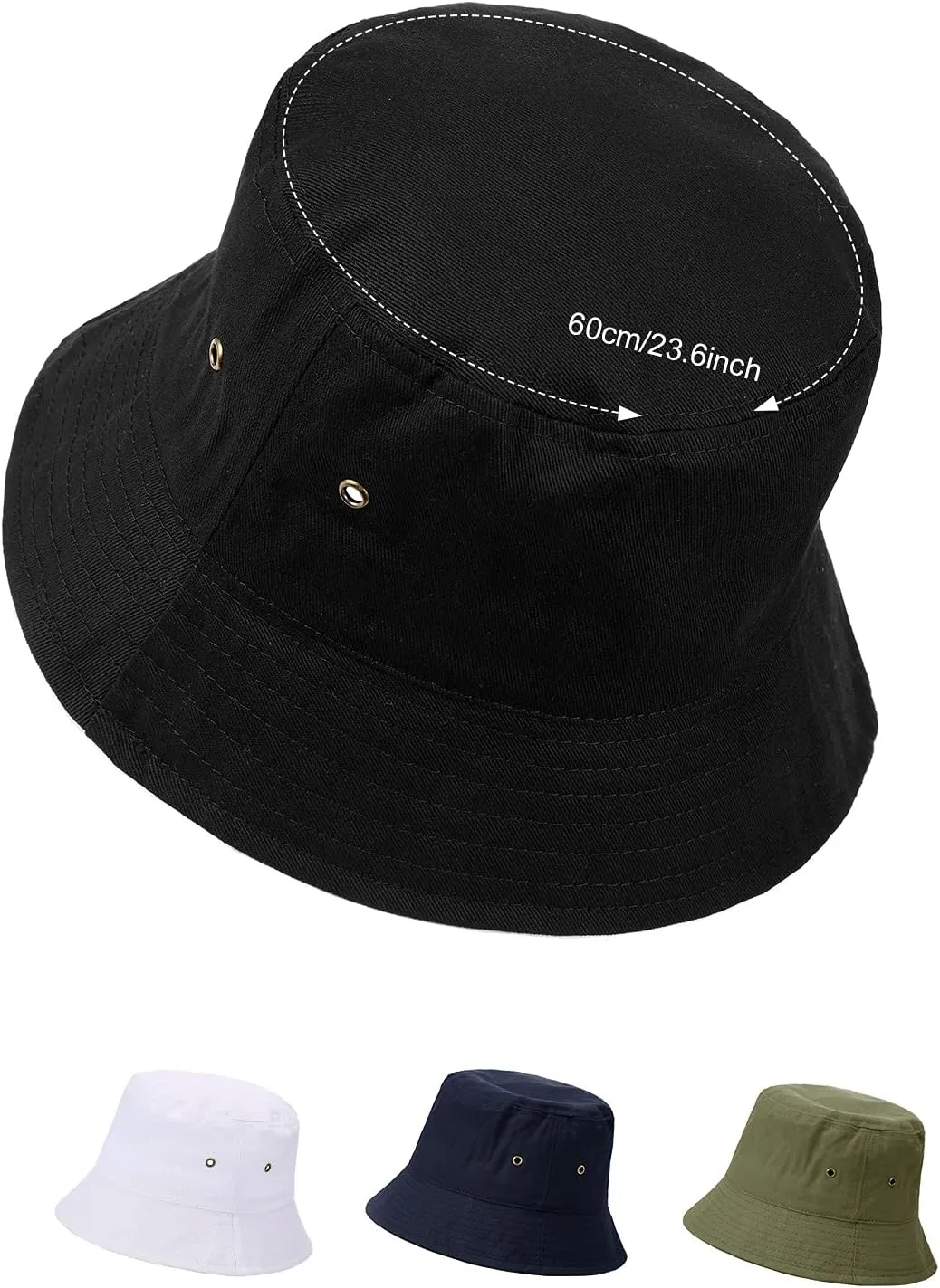 4 Pieces Bucket Hat Sun Packable Travel Beach Fishing Hat for Men Women