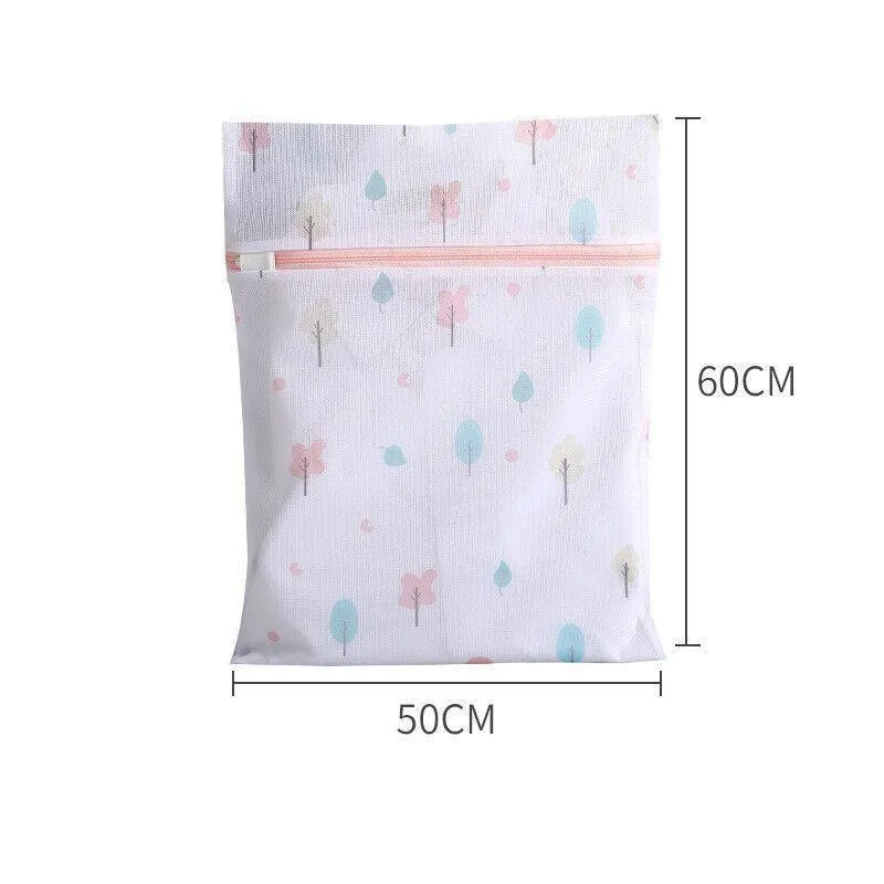 4Pcs Cute Delicates Wash Bag Laundry Lingerie Bra Washing Pack Set Clothes Case