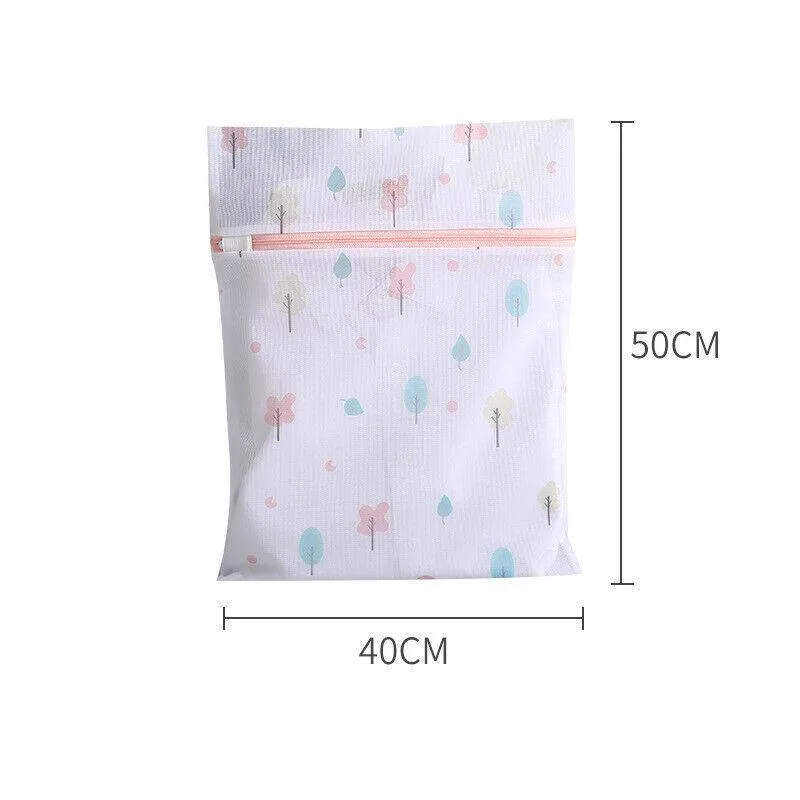 4Pcs Cute Delicates Wash Bag Laundry Lingerie Bra Washing Pack Set Clothes Case
