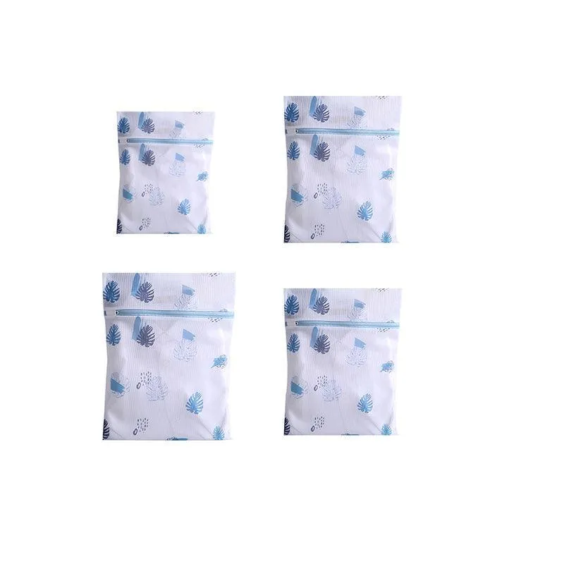 4Pcs Cute Delicates Wash Bag Laundry Lingerie Bra Washing Pack Set Clothes Case