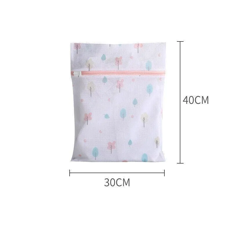 4Pcs Cute Delicates Wash Bag Laundry Lingerie Bra Washing Pack Set Clothes Case