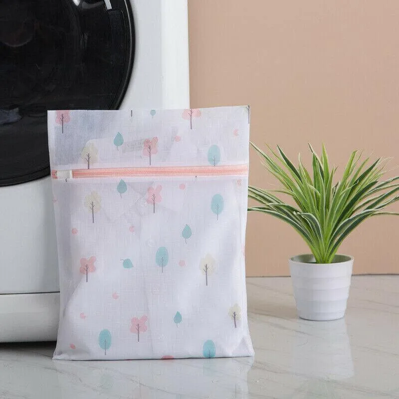 4Pcs Cute Delicates Wash Bag Laundry Lingerie Bra Washing Pack Set Clothes Case