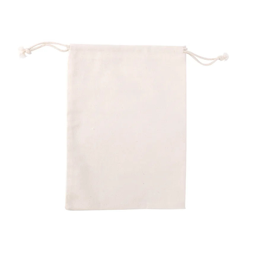 50pcs of 20cm x 30cm 10oz Canvas Calico Drawstring Storage Linen Gift Bags, Best linen bags, Linen Drawstring bags