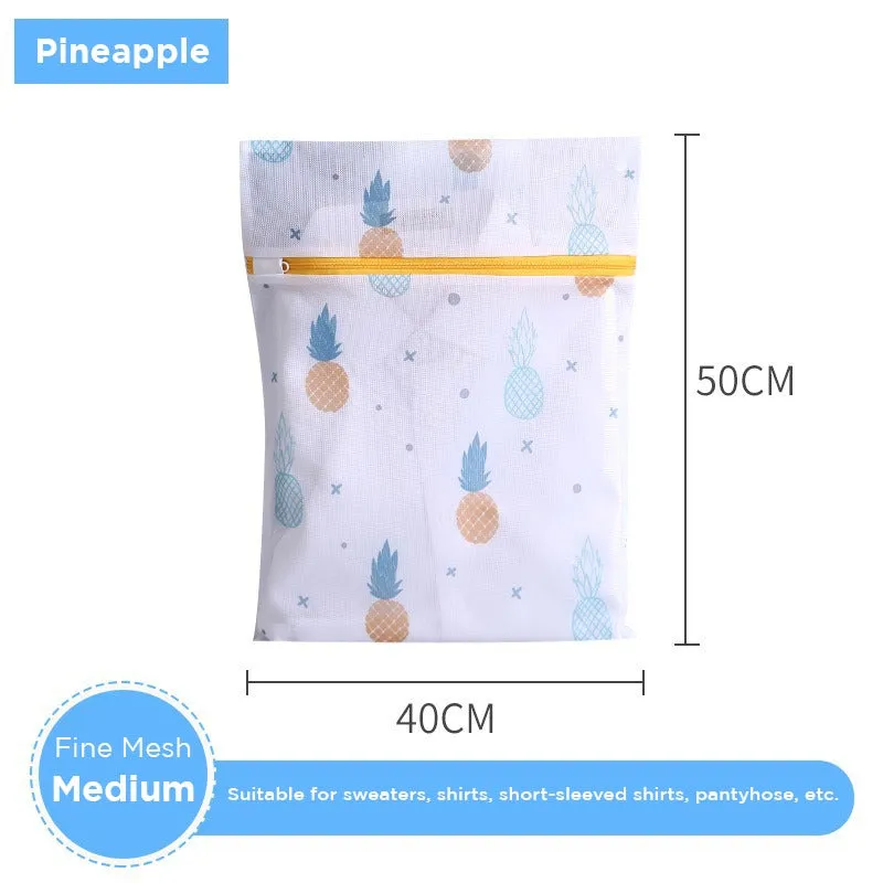 6 Pcs Mesh Laundry Bags Set - Zippered Clothes Washing Bags, Multiple Sizes