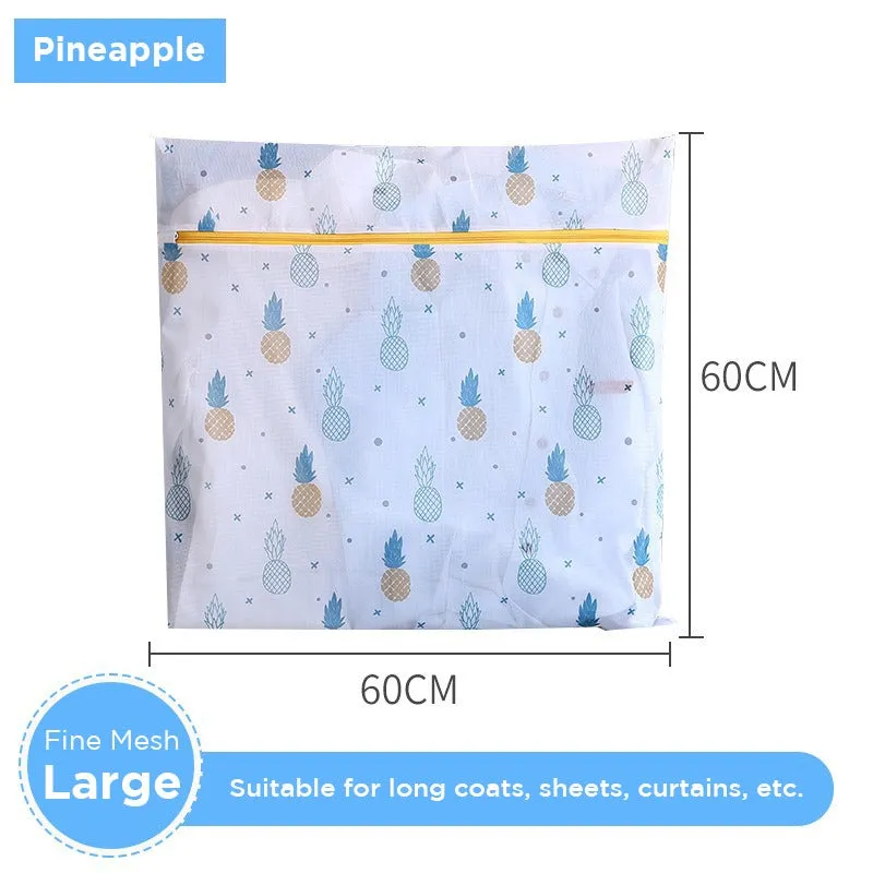6 Pcs Mesh Laundry Bags Set - Zippered Clothes Washing Bags, Multiple Sizes