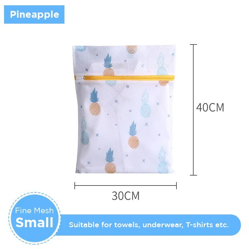 6 Pcs Mesh Laundry Bags Set - Zippered Clothes Washing Bags, Multiple Sizes