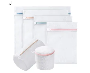 6Pcs Washing Machine Laundry Bag Underwear Clothes Mesh Net Zipper
