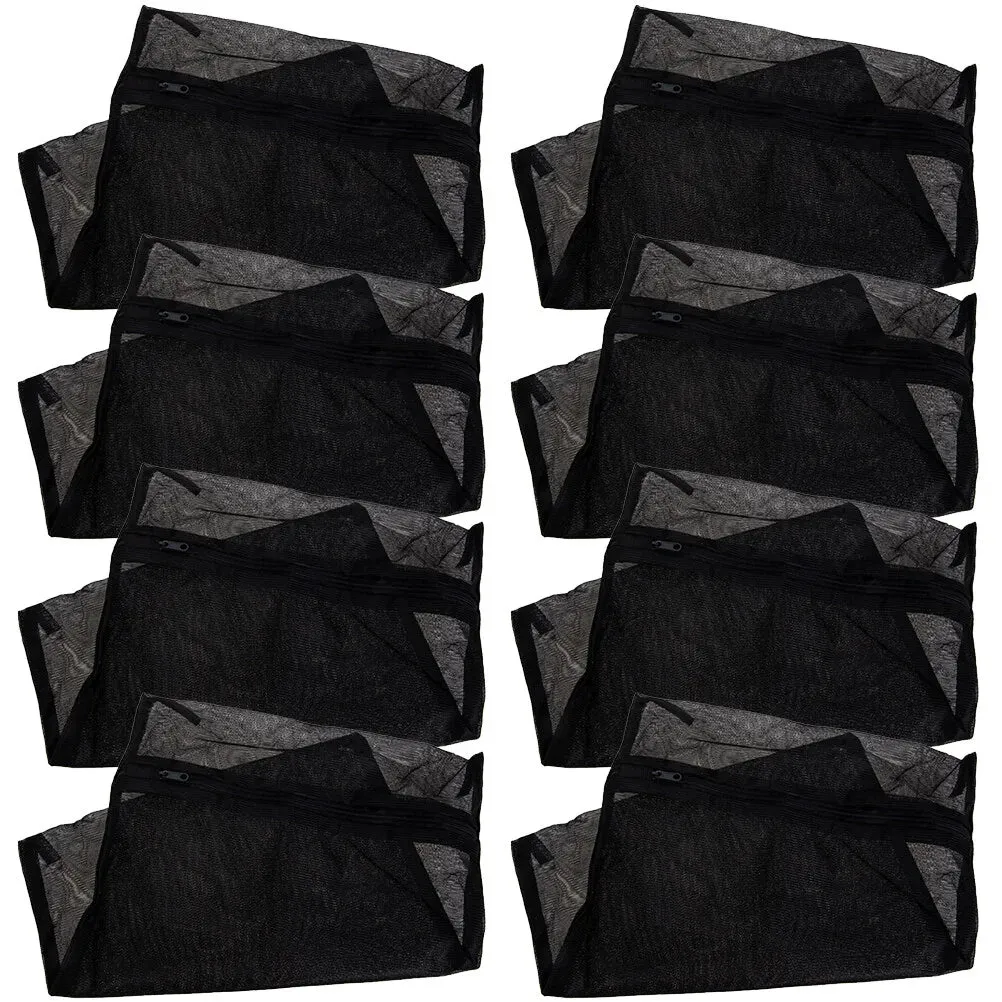 8 Pcs Black Laundry Bag Lingerie Mesh Bags Washing Machine Sock Protective Polyester Travel Garment Delicates Laundry Bag