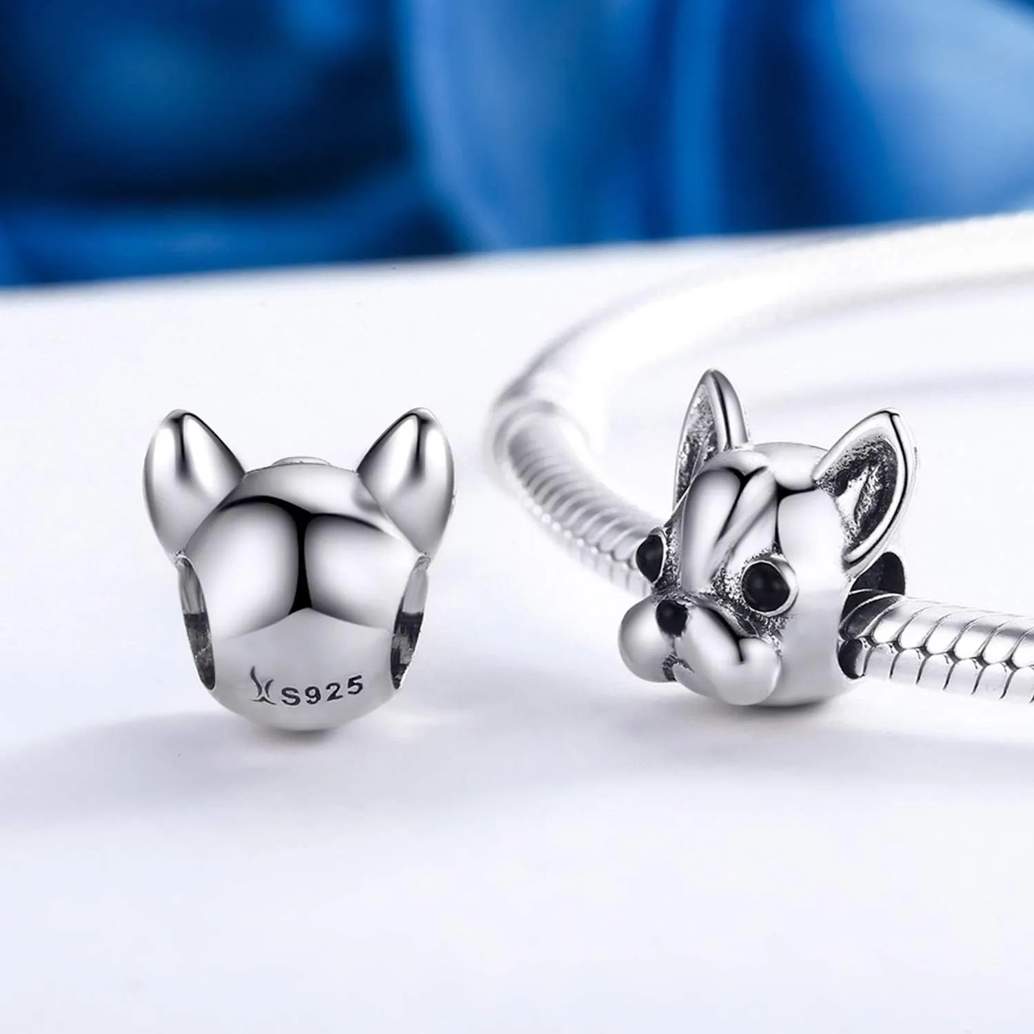 925 Sterling Silver Charms Fit Pandora Charms Bracelet I Love You to The Moon and Back Fit Wife Mom Christmas Birthday Gift