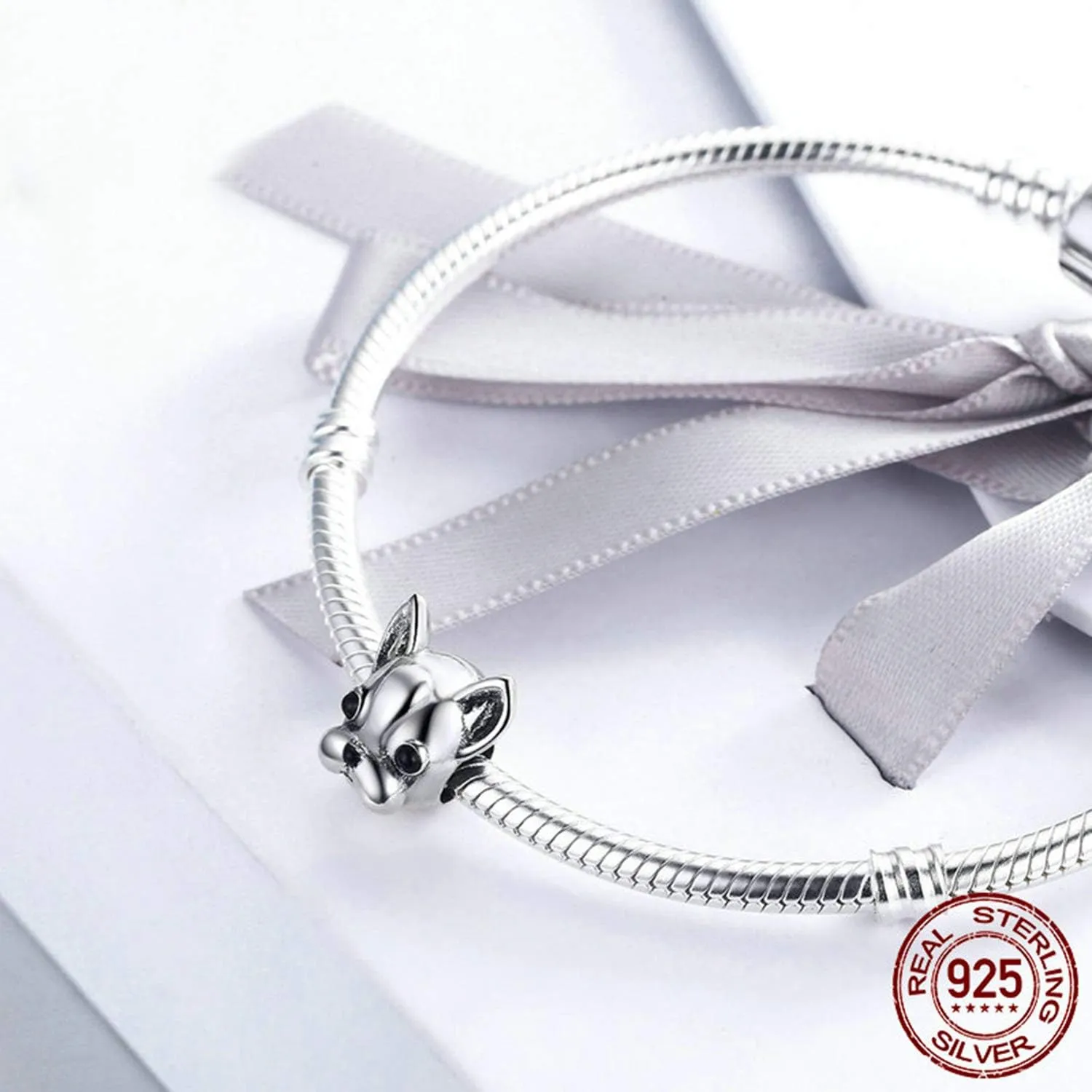 925 Sterling Silver Charms Fit Pandora Charms Bracelet I Love You to The Moon and Back Fit Wife Mom Christmas Birthday Gift