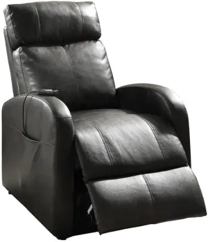 Acme Ricardo Faux Leather Tufted Upholstered Recliner with Power Lift in Brown