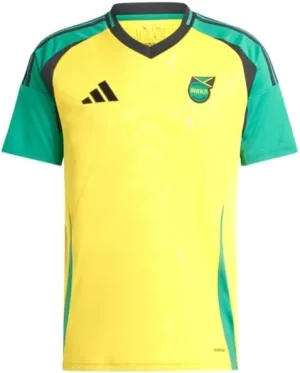 adidas Jamaica Home Men's Soccer Jersey 2024 (US, Alpha, Medium, Regular, Regular, Standard, Yellow)