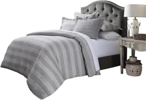 Aico Amini Albany 5 pc Queen Duvet Set in Grey