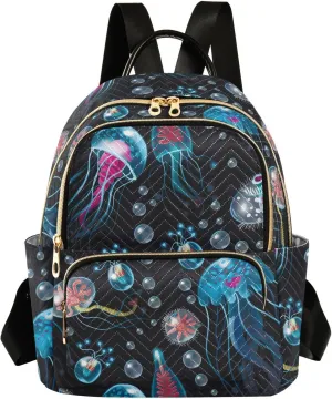 ALAZA Jellyfish Corals Seaweed Women Backpack Purse Shoulder Bag