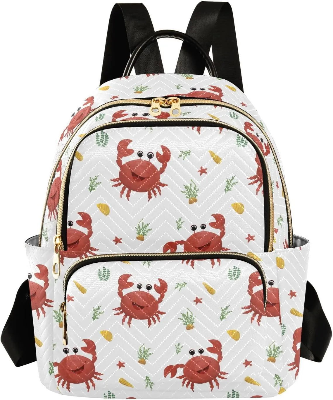ALAZA Rabs Shells and Algae Women Backpack Purse Shoulder Bag