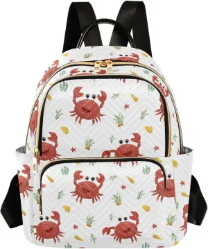 ALAZA Rabs Shells and Algae Women Backpack Purse Shoulder Bag