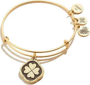 Alex and Ani Four Leaf Clover Charm Bangle, 'Sweet Serendipity'
