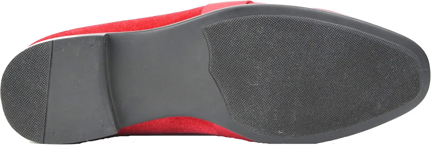 Amali King - Men's Slippers - Mens Loafers - Designer Shoes for Men - Tuxedo Shoes - Velvet Loafers Men - Embossed Paisley Pattern, Satin Band and Trim