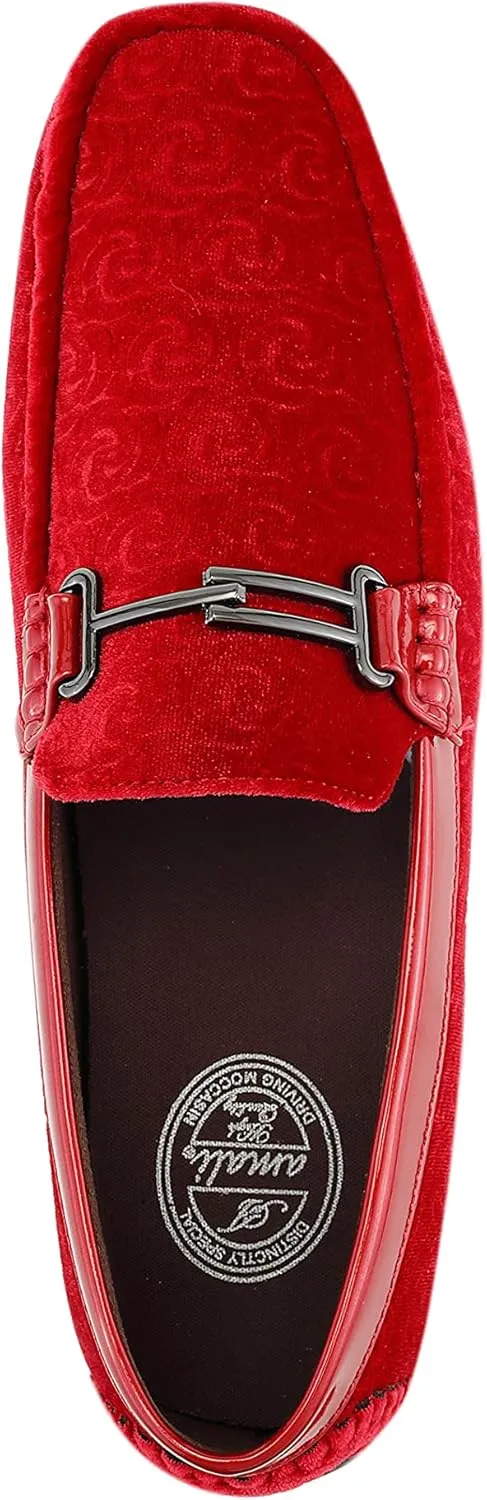 Amali The Original Men's Velvet Loafer Smoking Slippers in Paisley and Solid Designs Styles Roberto Piero