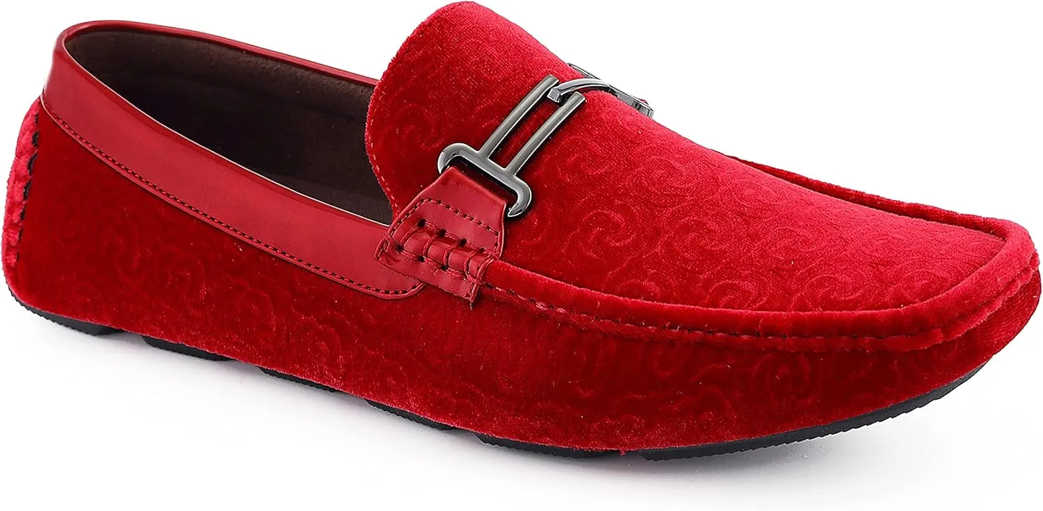 Amali The Original Men's Velvet Loafer Smoking Slippers in Paisley and Solid Designs Styles Roberto Piero