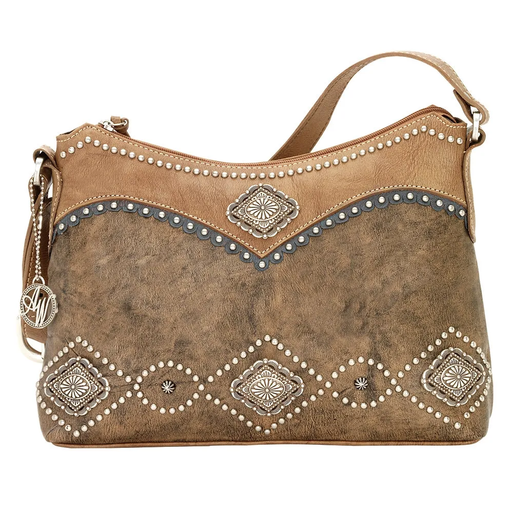 AMERICAN WEST Sierra Zip-Top Shoulder Bag