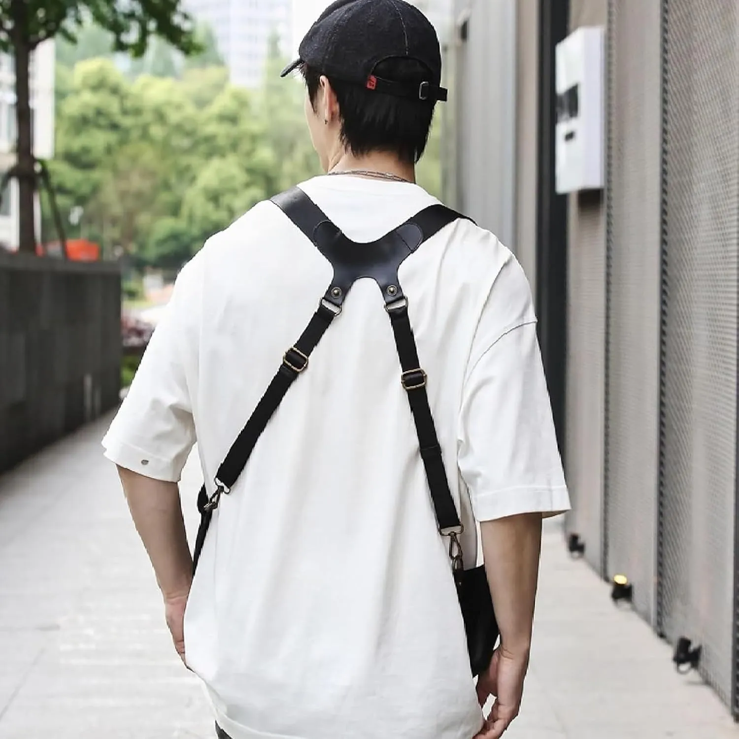 Anti-Theft Harness, Anti Theft Harness Wallet for Men, Yiupedrfg Anti-Theft Bag with Shoulder Harness