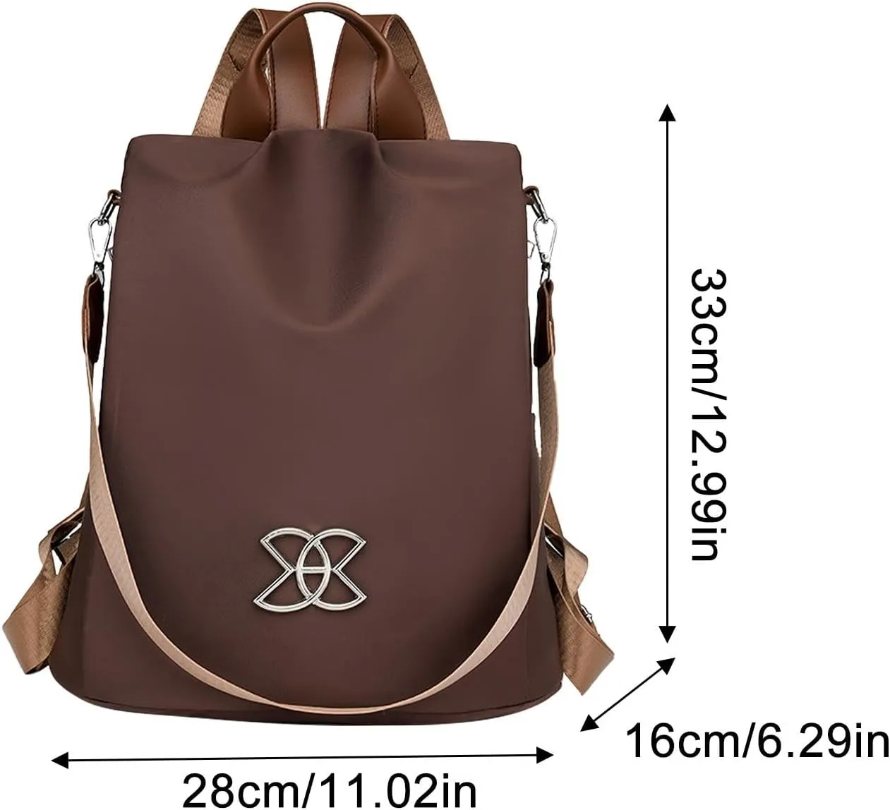 Anti-Theft Large Capacity Backpack, Leisure Shoulder Bag, C-rossbody Lightweight Backpack Bishe Bag for Women
