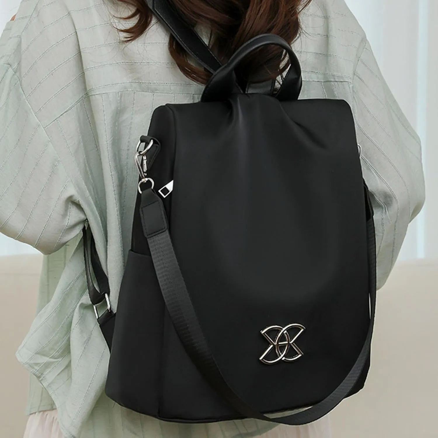 Anti-Theft Large Capacity Backpack, Leisure Shoulder Bag, C-rossbody Lightweight Backpack Bishe Bag for Women