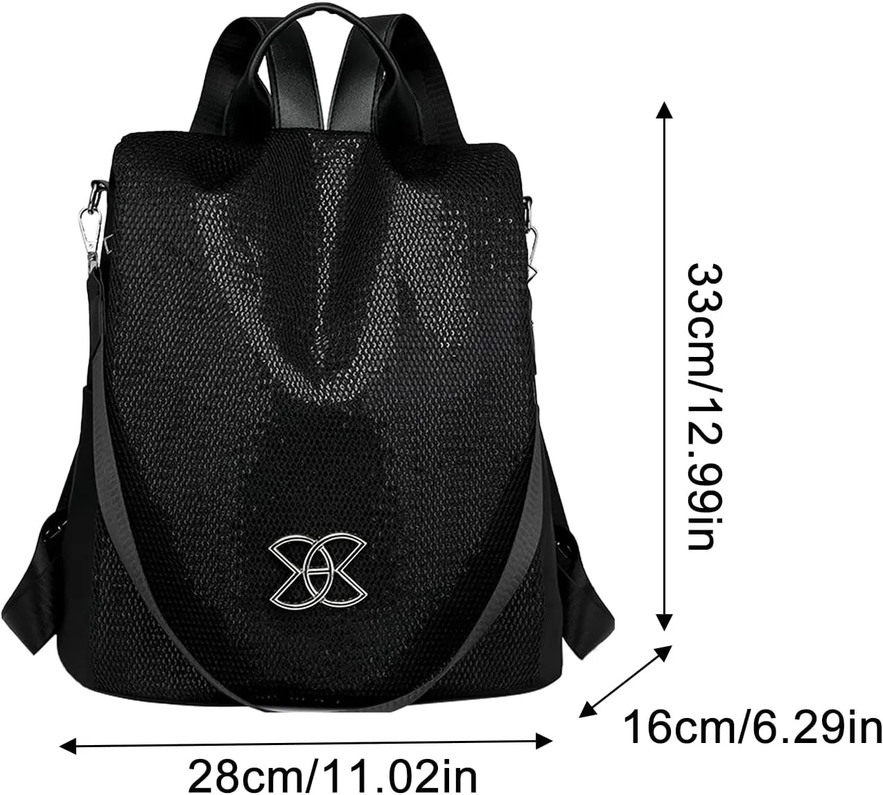 Anti-Theft Large Capacity Backpack - Shoulder Bag For Women, Waterproof Fashion Nylon Backpack, Multi-Purpose Lightweight Shoulder Bag, For Travel, Work, Trip