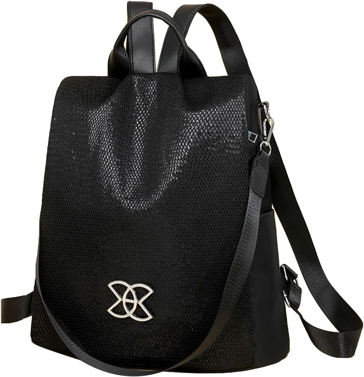 Anti-Theft Large Capacity Backpack - Shoulder Bag For Women, Waterproof Fashion Nylon Backpack, Multi-Purpose Lightweight Shoulder Bag, For Travel, Work, Trip