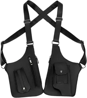 Anti-Theft Multi-Pocket Double-shoulder tact-ical Bag for Men', Shoulder Holster Wallet Pocket Anti-Theft Multipurpose