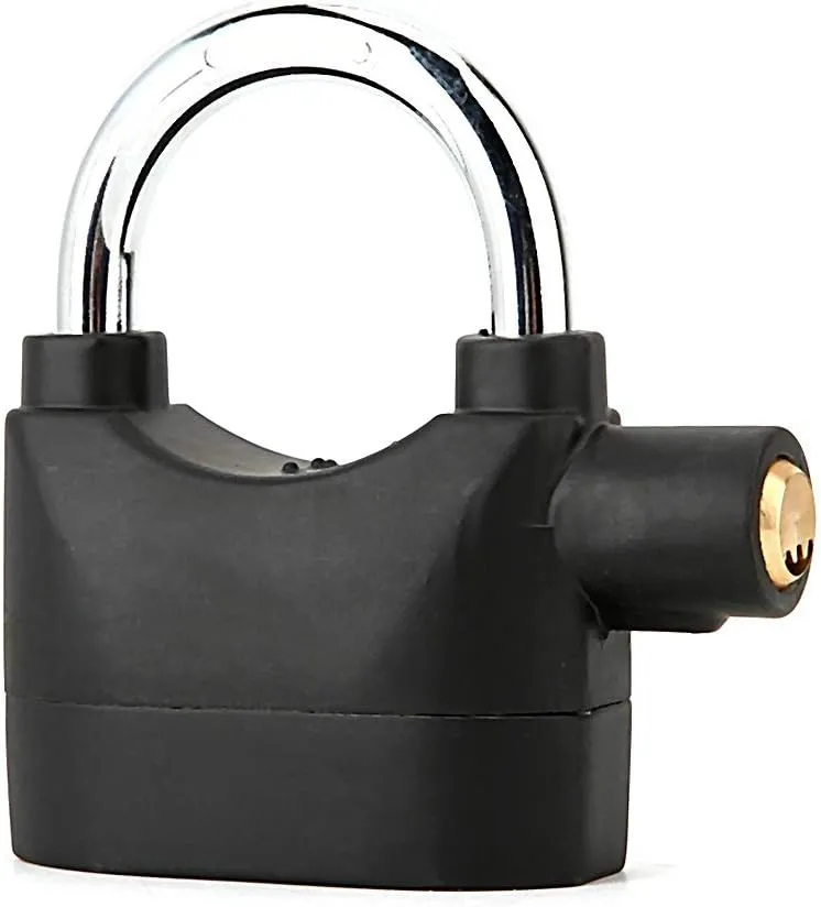 Anti-theft Security Padlock 110db High Decibel Siren Alarm PadLock for Drawer Door Window