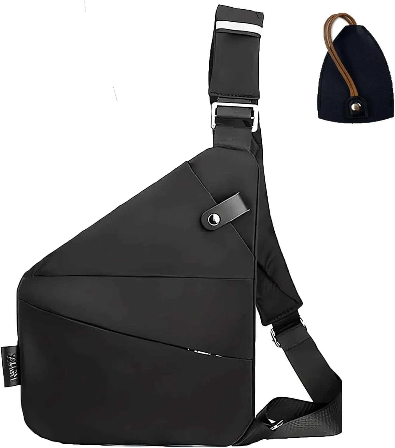 Anti Theft Travel Bag Crossbody,Plus Size Crossbody Bag Extra Long Strap,Multifunctional Large Capacity (black,right shoulder)