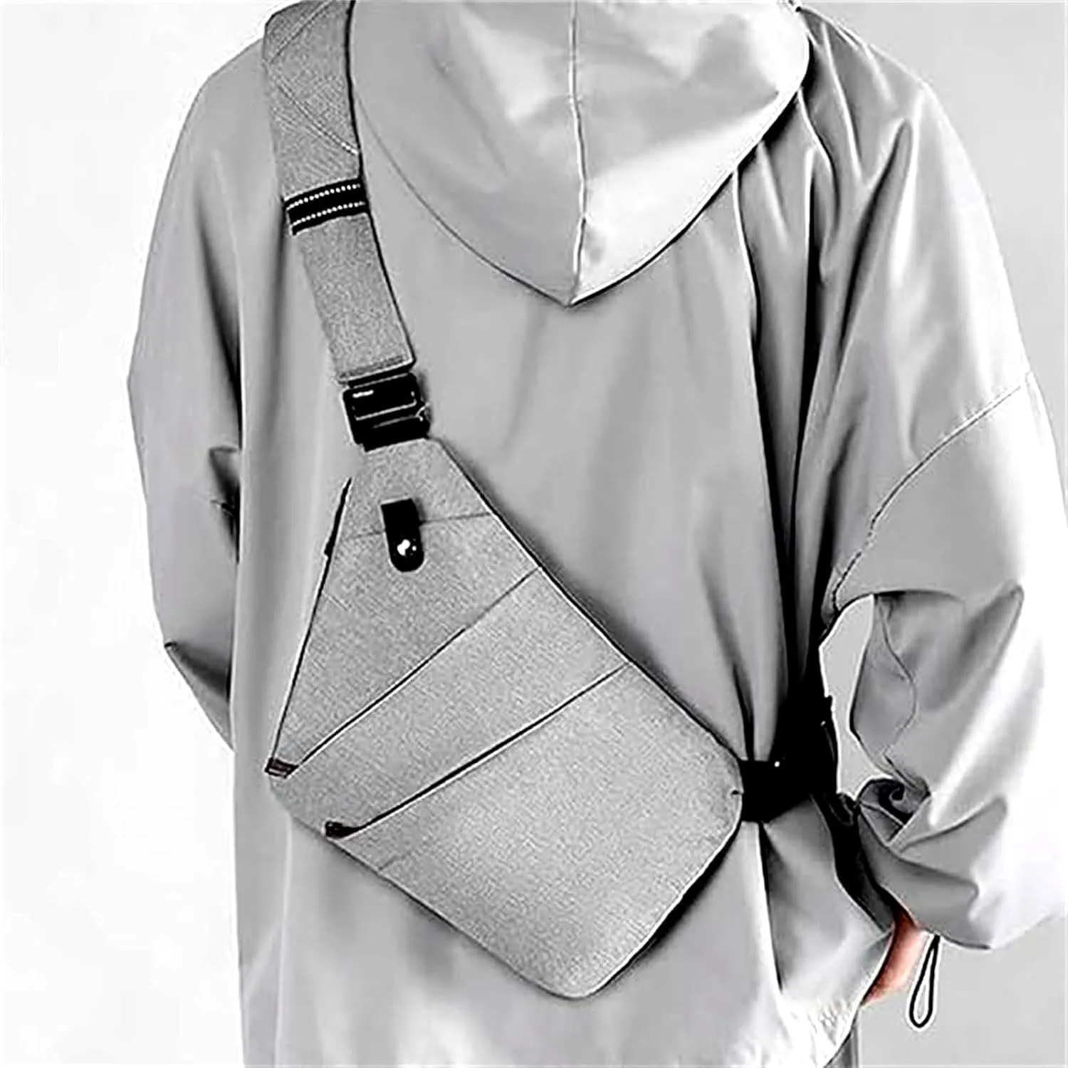 Anti Theft Travel Bag Crossbody,Plus Size Crossbody Bag Extra Long Strap,Multifunctional Large Capacity (black,right shoulder)