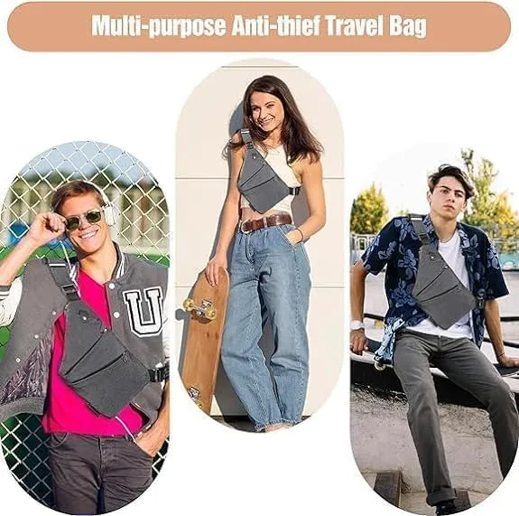 Anti Theft Travel Bag for Women, Travel Purses Anti Theft Crossbody