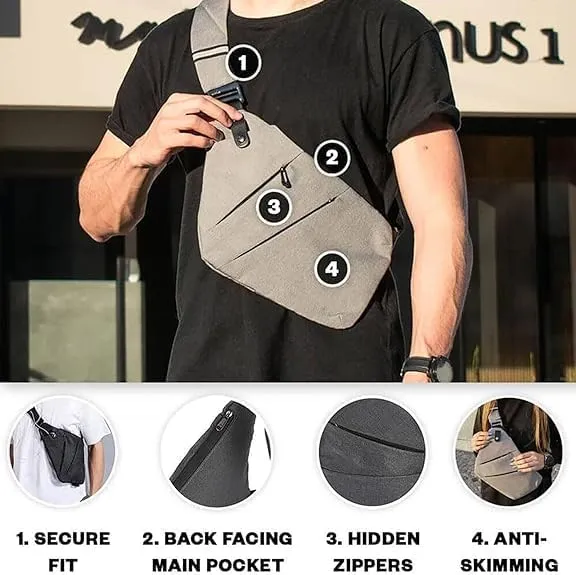 Anti Theft Travel Bag for Women, Travel Purses Anti Theft Crossbody