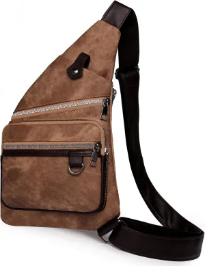 Anti Theft Travel Bag - Side Crossbody Sling Backpack for Women & Men - Waterproof & Theft Proof
